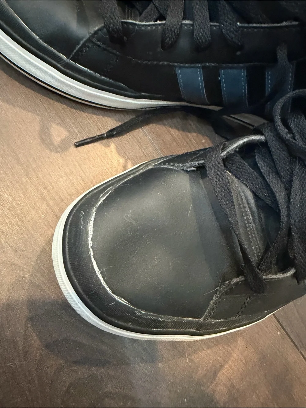 Adidas All Black David Beckham Hightop Men's 11 Shoe